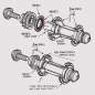 Preview: Hub Set Fly Bikes Magneto Aluminium