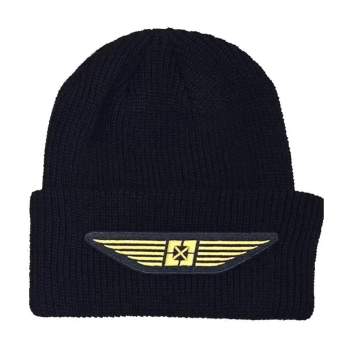 Beanie Fit Cuffed Gold Wing