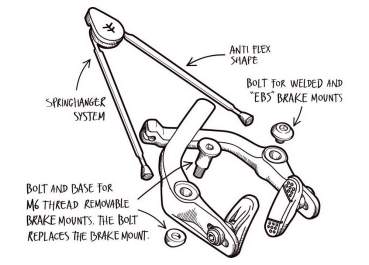 Brake Fly Bikes Manual Cast Springhanger