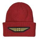 Beanie Fit Cuffed Gold Wing